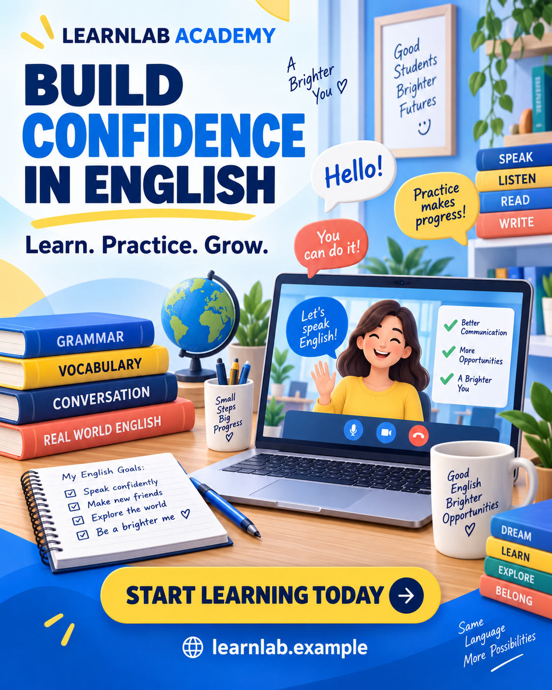 LearnLab Academy — AI Educational Illustration