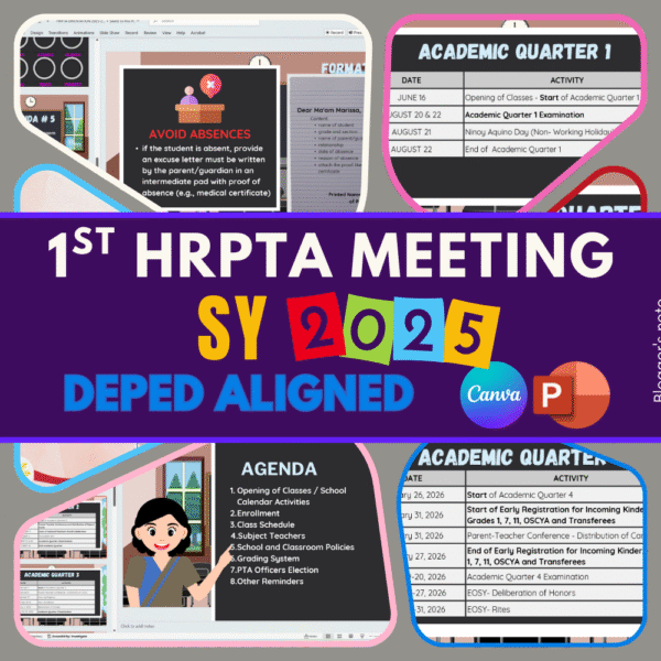 1ST HRPTA MEETING PARENT ORIENTATION
