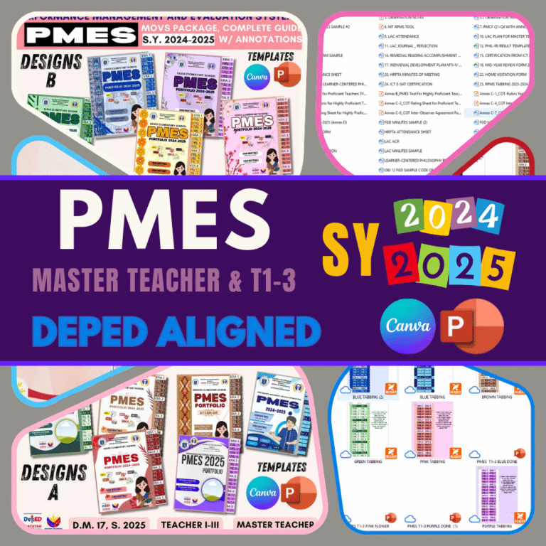 PMES FOR SY 2024-2025- DepEd Aligned - Ma'am Lyn's Online Shop
