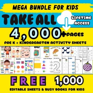 4,000+ Activity Worksheets & Free 1000 Editable and PDFs for Children