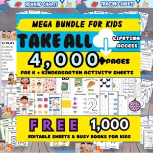 4,000+ Activity Worksheets & Free 1000 Editable and PDFs for Children