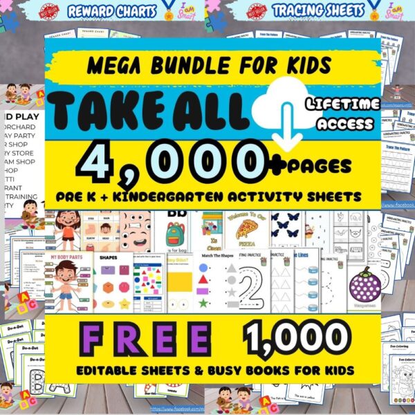4,000+ Activity Worksheets & Free 1000 Editable and PDFs for Children