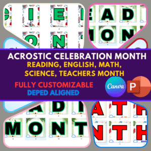 ACROSTIC CELEBRATION MONTH