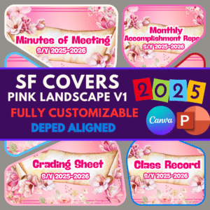 SCHOOL FORMS COVERS – PINK LANDSCAPE V1