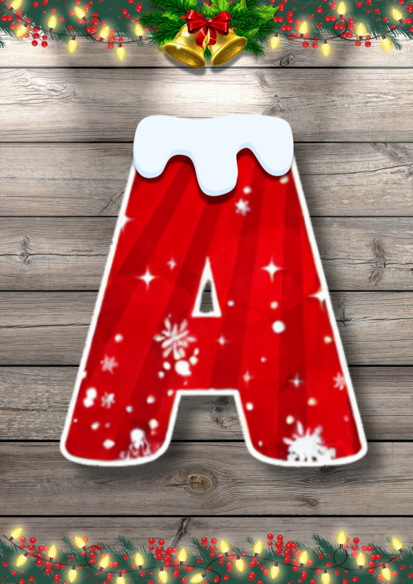 FREE CHRISTMAS ALPHABETS - Image 9