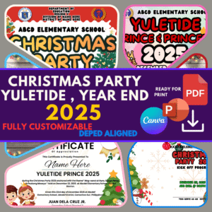 CHRISTMAS PARTY 2025 / YULETIDE PRINCE AND PRINCESS 2025 / YEAR END PARTY 2025 BUNDLE